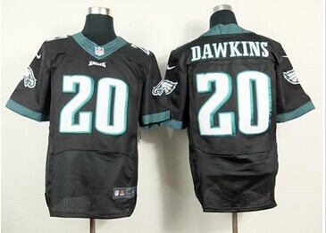 NEW Philadelphia Eagles #20 Brian Dawkins Black NFL New Elite Jersey