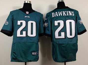 NEW Philadelphia Eagles #20 Brian Dawkins Midnight Green Team Color NFL New Elite Jersey
