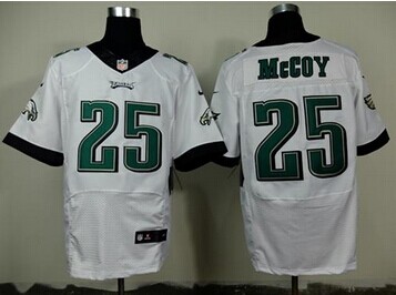 NEW Philadelphia Eagles #25 LeSean McCoy White NFL New Elite Jersey