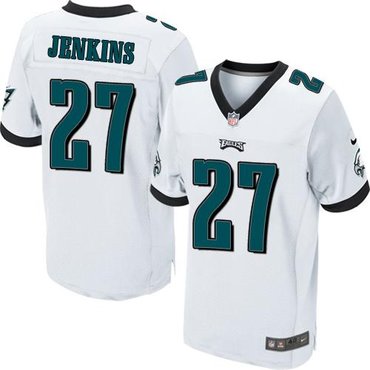 NEW Philadelphia Eagles #27 Malcolm Jenkins White NFL Elite Jersey
