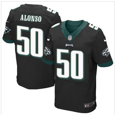 NEW Philadelphia Eagles #50 Kiko Alonso Black Alternate Men's Stitched NFL New Elite Jersey NEW Philadelphia Eagles #50 Kiko Alonso Black Alternate Men's Stitched NFL New Elite Jersey