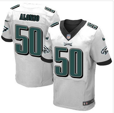 NEW Philadelphia Eagles #50 Kiko Alonso White Men's Stitched NFL New Elite Jersey NEW Philadelphia Eagles #50 Kiko Alonso White Men's Stitched NFL New Elite Jersey