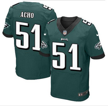 NEW Philadelphia Eagles #51 Emmanuel Acho Midnight Green Team Color Men's Stitched NFL Elite Jersey NEW Philadelphia Eagles #51 Emmanuel Acho Midnight Green Team Color Men's Stitched NFL Elite Jersey