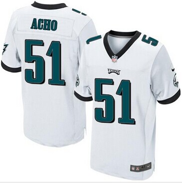 NEW Philadelphia Eagles #51 Emmanuel Acho White NFL Elite Jersey NEW Philadelphia Eagles #51 Emmanuel Acho White NFL Elite Jersey