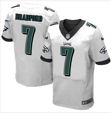 NEW Philadelphia Eagles #7 Sam Bradford White Men's Stitched NFL New Elite Jersey NEW Philadelphia Eagles #7 Sam Bradford White Men's Stitched NFL New Elite Jersey