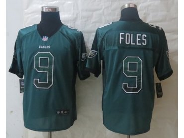 NEW Philadelphia Eagles #9 Foles Green Jerseys(Drift Fashion Elite)