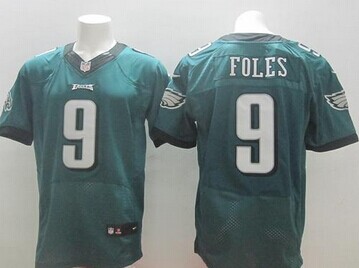 NEW Philadelphia Eagles #9 Nick Foles Midnight Green NFL New Elite Jersey NEW Philadelphia Eagles #9 Nick Foles Midnight Green NFL New Elite Jersey