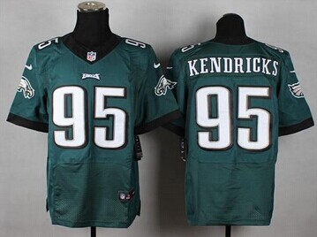 NEW Philadelphia Eagles #95 Mychal Kendricks Midnight Green Team Color NFL New Elite Jersey