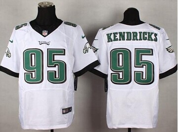 NEW Philadelphia Eagles #95 Mychal Kendricks White NFL New Elite Jersey