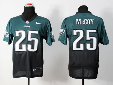 NEW Philadelphia Eagles 25 LeSean McCoy Green Black Drift Fashion II Elite NFL Jerseys