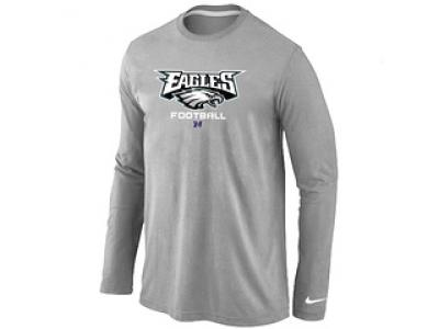 NEW Philadelphia Eagles Critical Victory Long Sleeve T-Shirt Grey