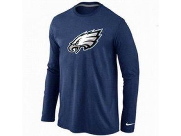 NEW Philadelphia Eagles Logo Long Sleeve T-Shirt D.Blue NEW Philadelphia Eagles Logo Long Sleeve T-Shirt D.Blue