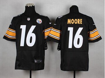 NEW Pittsburgh Steelers #16 Lance Moore Black Team Color NFL Elite Jersey NEW Pittsburgh Steelers #16 Lance Moore Black Team Color NFL Elite Jersey
