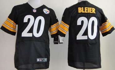 NEW Pittsburgh Steelers #20 Rocky Bleier Black Team Color NFL Elite Jersey