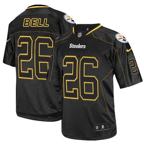 NEW Pittsburgh Steelers #26 Le'Veon Bell Lights Out Black Men's Stitched NFL Elite Jersey