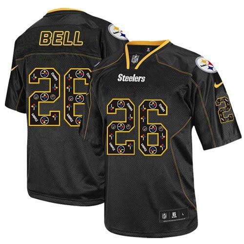 NEW Pittsburgh Steelers #26 Le'Veon Bell New Lights Out Black Men's Stitched NFL Elite jersey