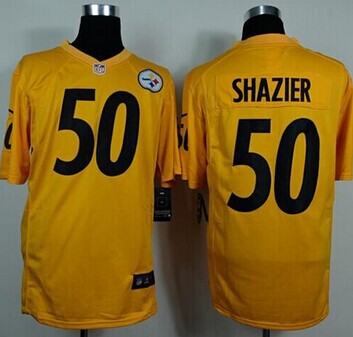 NEW Pittsburgh Steelers #50 Ryan Shazier Gold NFL Game Jersey NEW Pittsburgh Steelers #50 Ryan Shazier Gold NFL Game Jersey