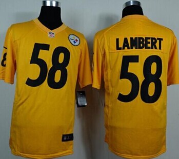 NEW Pittsburgh Steelers #58 Jack Lambert Gold NFL Game Jersey NEW Pittsburgh Steelers #58 Jack Lambert Gold NFL Game Jersey