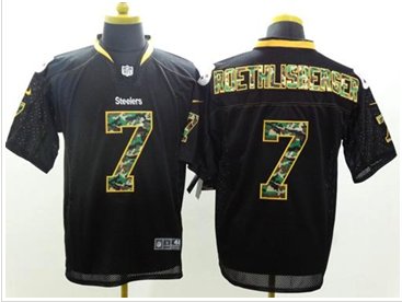 NEW Pittsburgh Steelers #7 Ben Roethlisberger Black NFL Elite Camo Fashion Jersey NEW Pittsburgh Steelers #7 Ben Roethlisberger Black NFL Elite Camo Fashion Jersey