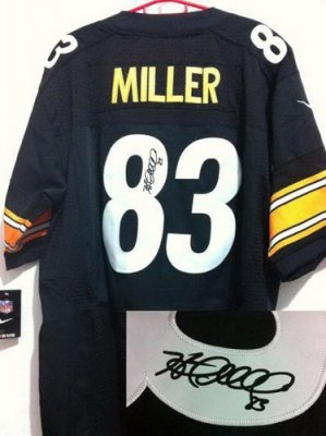 NEW Pittsburgh Steelers 83 Heath Miller Black Signed Elite NFL Jerseys NEW Pittsburgh Steelers 83 Heath Miller Black Signed Elite NFL Jerseys