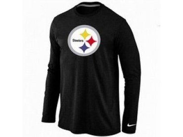 NEW Pittsburgh Steelers Logo Long Sleeve T-Shirt black NEW Pittsburgh Steelers Logo Long Sleeve T-Shirt black