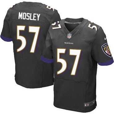 NEW Ravens #57 C.J. Mosley Black Alternate Men's Stitched NFL New Elite Jersey