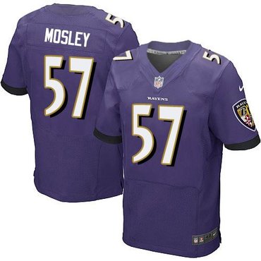 NEW Ravens #57 C.J. Mosley Purple Team Color Men's Stitched NFL New Elite Jersey