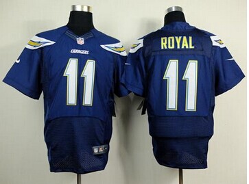 NEW San Diego Chargers #11 Eddie Royal Navy Blue Team Color NFL New Elite Jersey
