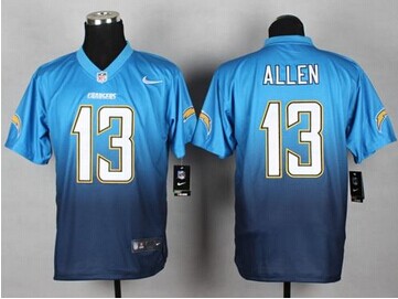 NEW San Diego Chargers #13 Keenan Allen Navy Blue-Electric Blue NFL Elite Fadeaway Fashion Jersey NEW San Diego Chargers #13 Keenan Allen Navy Blue-Electric Blue NFL Elite Fadeaway Fashion Jersey