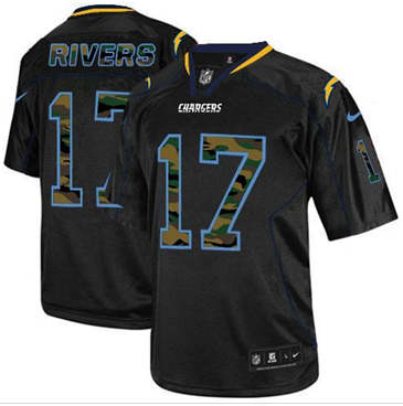 NEW San Diego Chargers #17 Philip Rivers Black NFL Elite Camo Fashion Jersey NEW San Diego Chargers #17 Philip Rivers Black NFL Elite Camo Fashion Jersey