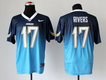 NEW San Diego Chargers #17 Philip Rivers Blue Sky Drift Fashion II Elite NFL Jerseys NEW San Diego Chargers #17 Philip Rivers Blue Sky Drift Fashion II Elite NFL Jerseys