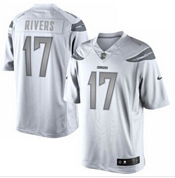 NEW San Diego Chargers #17 Philip Rivers White Platinum Jersey NEW San Diego Chargers #17 Philip Rivers White Platinum Jersey
