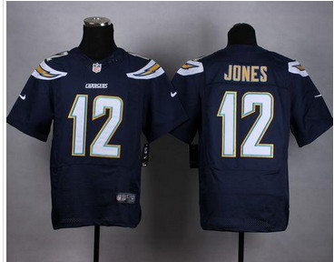 NEW San Diego Chrgers #12 Jacoby Jones Navy Blue Team Color Men's Stitched NFL New Elite Jersey NEW San Diego Chrgers #12 Jacoby Jones Navy Blue Team Color Men's Stitched NFL New Elite Jersey