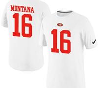 NEW San Francisco 49ers #16 Joe Montana Pride Name & Number NFL T-Shirt White NEW San Francisco 49ers #16 Joe Montana Pride Name & Number NFL T-Shirt White