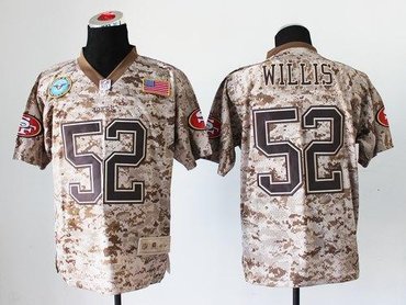 NEW San Francisco 49ers #52 Patrick Willis Camo NFL Elite USMC Jersey(USA) NEW San Francisco 49ers #52 Patrick Willis Camo NFL Elite USMC Jersey(USA)