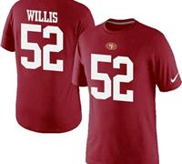 NEW San Francisco 49ers #52 Patrick Willis Pride Name & Number NFL T-Shirt Red NEW San Francisco 49ers #52 Patrick Willis Pride Name & Number NFL T-Shirt Red