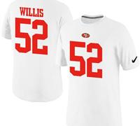 NEW San Francisco 49ers #52 Patrick Willis Pride Name & Number NFL T-Shirt White NEW San Francisco 49ers #52 Patrick Willis Pride Name & Number NFL T-Shirt White