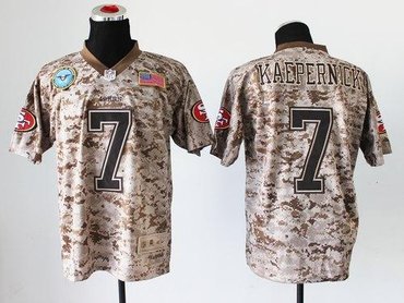 NEW San Francisco 49ers #7 Colin Kaepernick Camo NFL Elite USMC Jersey(USA) NEW San Francisco 49ers #7 Colin Kaepernick Camo NFL Elite USMC Jersey(USA)
