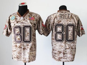 NEW San Francisco 49ers #80 Jerry Rice Camo NFL Elite USMC Jersey(USA) NEW San Francisco 49ers #80 Jerry Rice Camo NFL Elite USMC Jersey(USA)