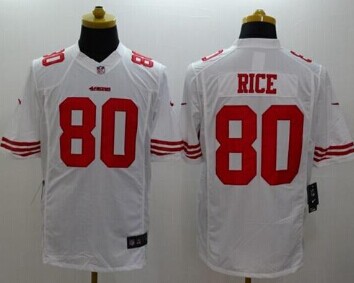 NEW San Francisco 49ers #80 Jerry Rice White NFL Limited Jersey NEW San Francisco 49ers #80 Jerry Rice White NFL Limited Jersey