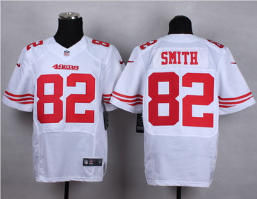 NEW San Francisco 49ers #82 Smith White NFL Elite Jersey NEW San Francisco 49ers #82 Smith White NFL Elite Jersey