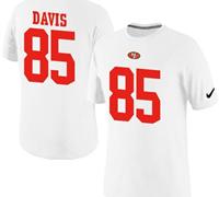 NEW San Francisco 49ers #85 Vernon Davis Pride Name & Number NFL T-Shirt White NEW San Francisco 49ers #85 Vernon Davis Pride Name & Number NFL T-Shirt White