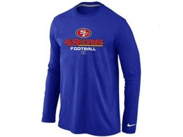 NEW San Francisco 49ers Critical Victory Long Sleeve T-Shirt Blue