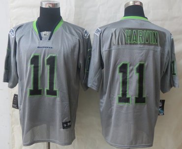 NEW Seattle Seahawks #11 Percy Harvin Lights Out Grey NFL Elite Jersey NEW Seattle Seahawks #11 Percy Harvin Lights Out Grey NFL Elite Jersey