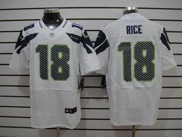 NEW Seattle Seahawks #18 Sidney Rice White NFL Elite Jersey NEW Seattle Seahawks #18 Sidney Rice White NFL Elite Jersey