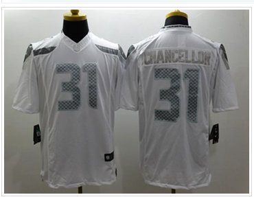 NEW Seattle Seahawks #31 Kam Chancellor White NFL Limited Platinum Jersey NEW Seattle Seahawks #31 Kam Chancellor White NFL Limited Platinum Jersey