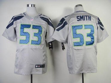 NEW Seattle Seahawks #53 Malcolm Smith Grey Alternate NFL Elite Jersey NEW Seattle Seahawks #53 Malcolm Smith Grey Alternate NFL Elite Jersey