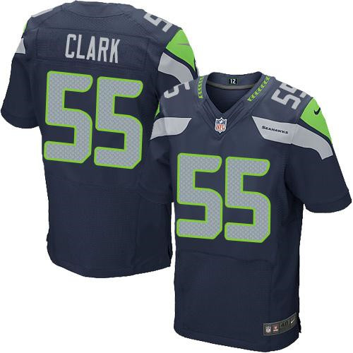 NEW Seattle Seahawks #55 Frank Clark Steel Blue Team Color Men's Stitched NFL Elite Jersey NEW Seattle Seahawks #55 Frank Clark Steel Blue Team Color Men's Stitched NFL Elite Jersey