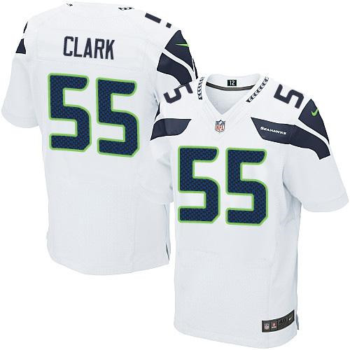 NEW Seattle Seahawks #55 Frank Clark White Men's Stitched NFL Elite Jersey NEW Seattle Seahawks #55 Frank Clark White Men's Stitched NFL Elite Jersey
