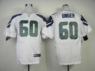 NEW Seattle Seahawks #60 Max Unger White NFL Elite Jersey NEW Seattle Seahawks #60 Max Unger White NFL Elite Jersey